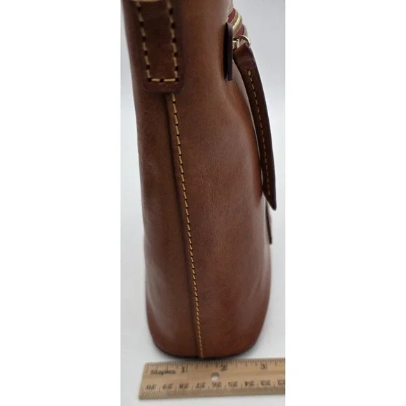 Dooney & Bourke Florentine Allison Crossbody Bag In Tan Leather #0299 - Picture 7 of 9